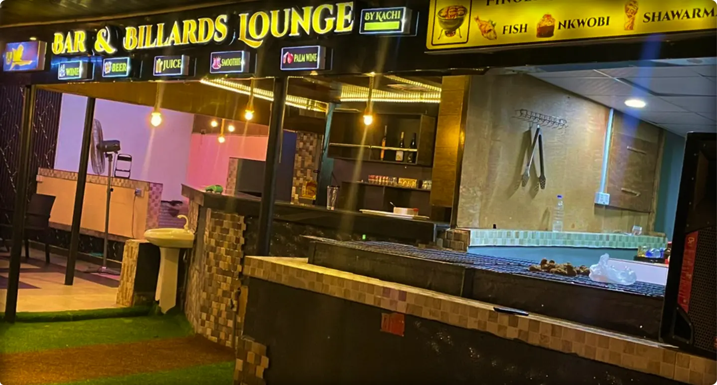 Bar and Billiards lounge in Enugu GRA